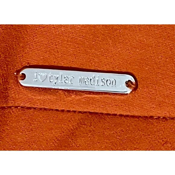 I Love Tyler Madison Peyton Pants Burnt Orange Leopard M mobwife tuxedo stripe - Picture 8 of 11